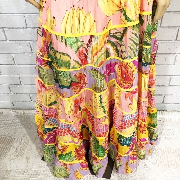 Farm Rio Women’s Mixed Prints Tiered Maxi Dress - Picture 12 of 15